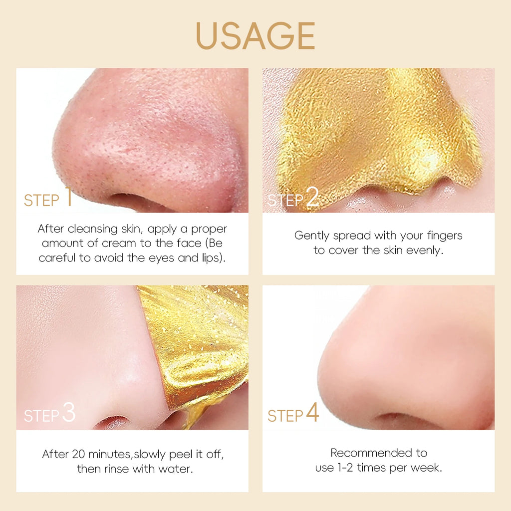 LAIKOU 24K Gold Snail Face Mask – Deep Clean & Pore Care