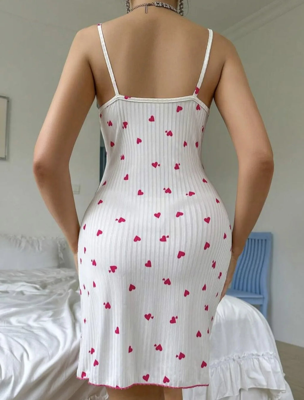 Women's Lace Trim Nightgown – Soft & Comfortable Sleep Dress
