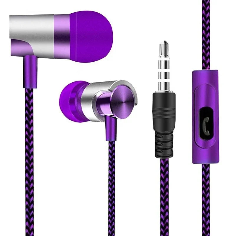 Wired In-Ear Earphones – Noise Cancelling Stereo Headphones with Ergonomic Design for Sports & Everyday Use