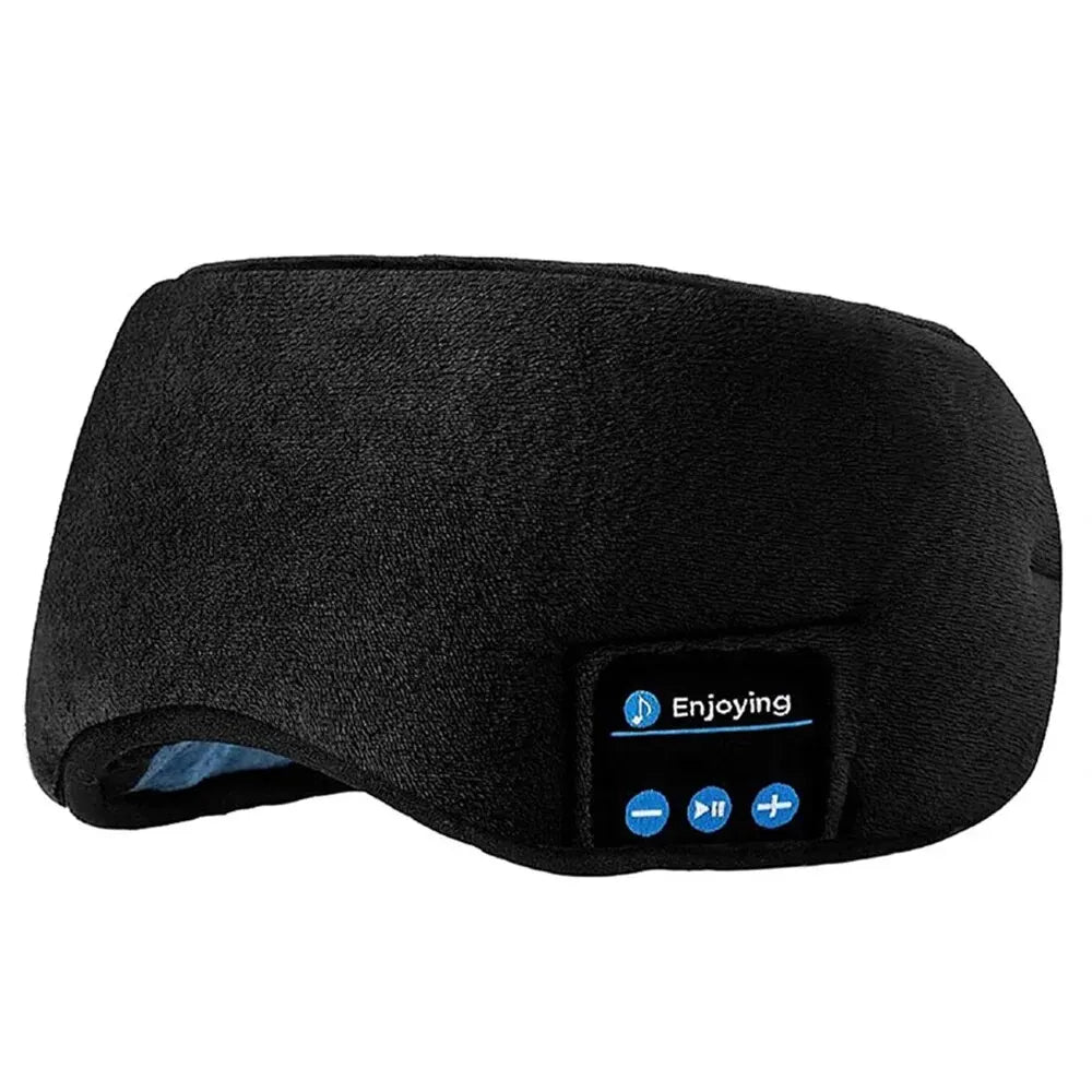 Bluetooth Sleep Headband Earphones – Wireless Sports Headband with Built-in Speakers for Music, Sleep & Eye Mask Comfort