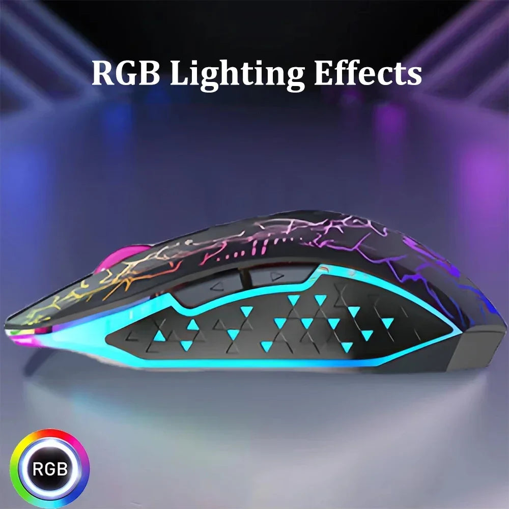 Bluetooth 5.2 RGB Wireless Gaming Mouse – Dual Mode