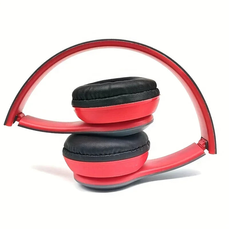 P47 Bluetooth 5.0 Wireless Foldable Headphones – HIFI Stereo Bass with Mic, USB Adapter, Gaming & Kids Gift