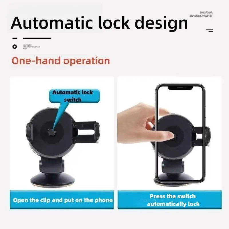 Universal Car Phone Holder – Windshield & Dashboard Mount