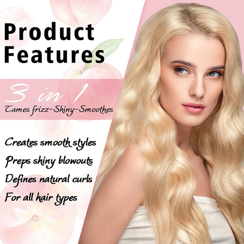 3-in-1 Curl & Styling Cream – Anti-Frizz, Shine & Defined Curls Leave-In Conditioner