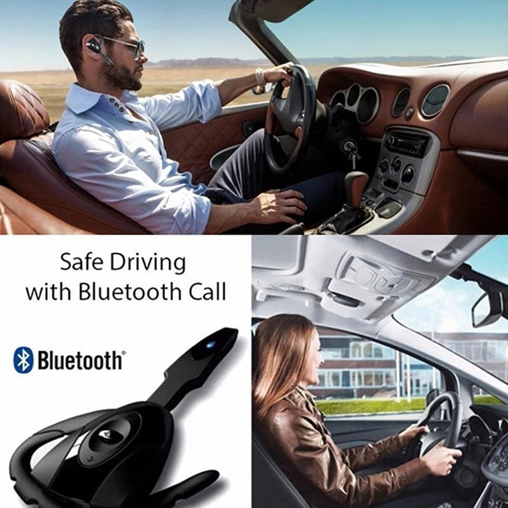 Wireless Noise-Canceling Bluetooth Earbuds – In-Ear Headset with Built-in Microphone for Smartphones, Tablets & Car Use