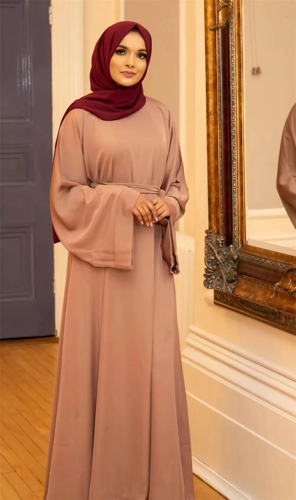 Muslim Abayas For Women Classic Black Green Kaftan Hijab Dresses Islamic Clothing Design Modest Dress Eid Prayer Robe