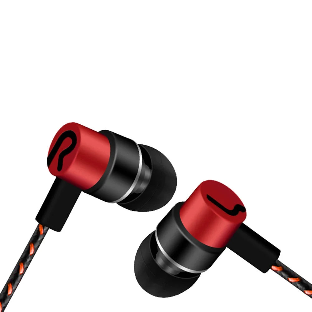 3.5mm Wired In-Ear Earphones – Bass Stereo Headphones with Noise Cancelling for Mobile