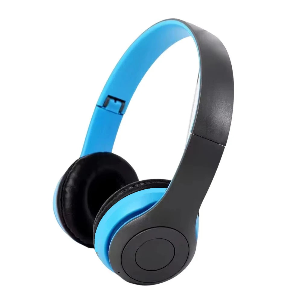 P47 Wireless Bluetooth 5.0 Headphones – Foldable HIFI Stereo Bass Earphones for Music, Gaming & Smartphone