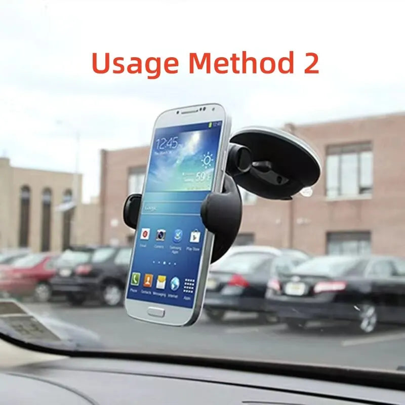 Universal Car Phone Holder – Windshield & Dashboard Mount