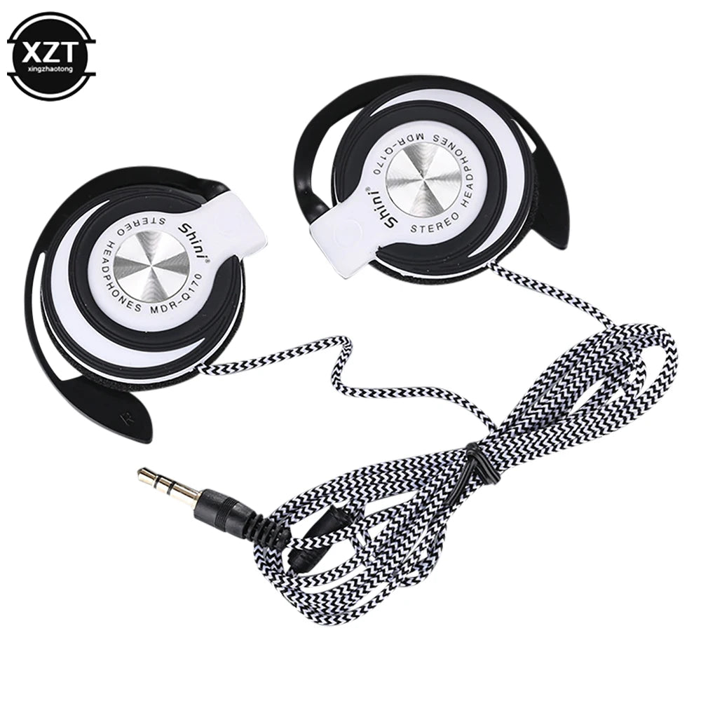 Wired Over-Ear Headphones – HIFI Deep Bass Ear Hook Headset with Noise Isolation for Music & Calls