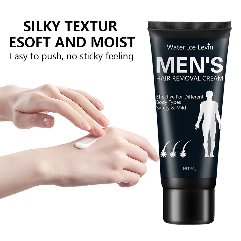 Men’s Hair Removal Cream – Fast & Painless Hair Removal, Smooth Skin Result