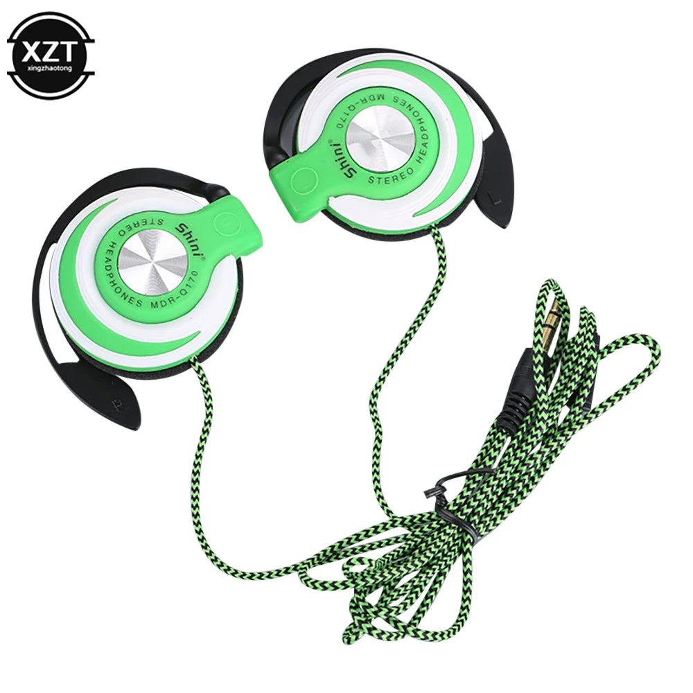 Wired Over-Ear Headphones – HIFI Deep Bass Ear Hook Headset with Noise Isolation for Music & Calls