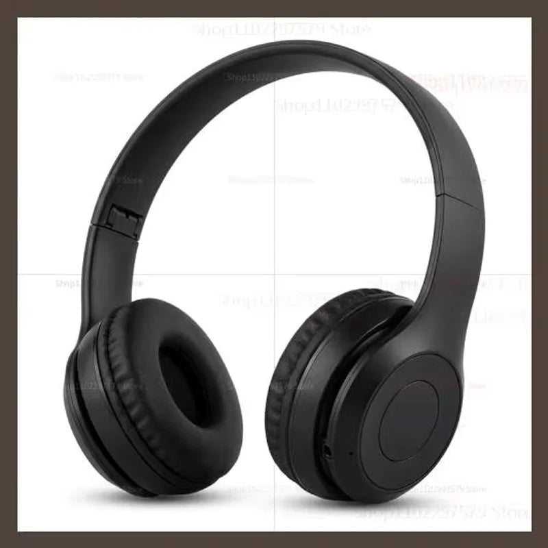 P47 Wireless Bluetooth Headphones – Foldable Head-Mounted Bass Earphones for Sports, Gaming, Gym & PC/Mobile