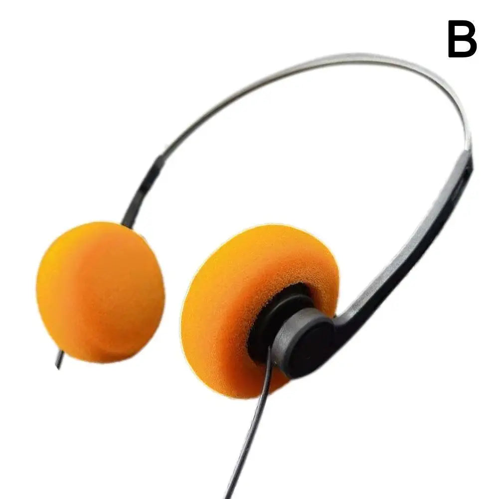 Retro Underwire Wired Headphones – Portable Music Earphones for MP3, Walkman Style, Sports & Fashion Use