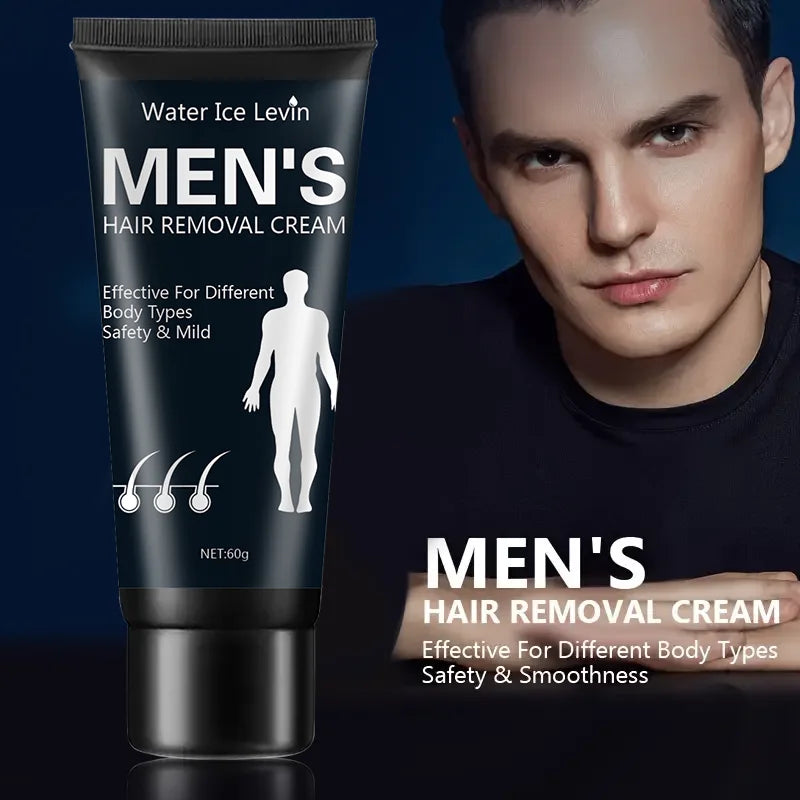 Men’s Hair Removal Cream – Fast & Painless Hair Removal, Smooth Skin Result