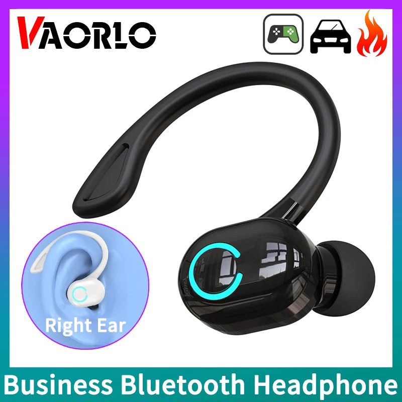 Wireless Bluetooth Earphones – HIFI Bass Ear-Hook Earbuds with HD Mic, Noise Cancelling, Waterproof for Sports & Gaming
