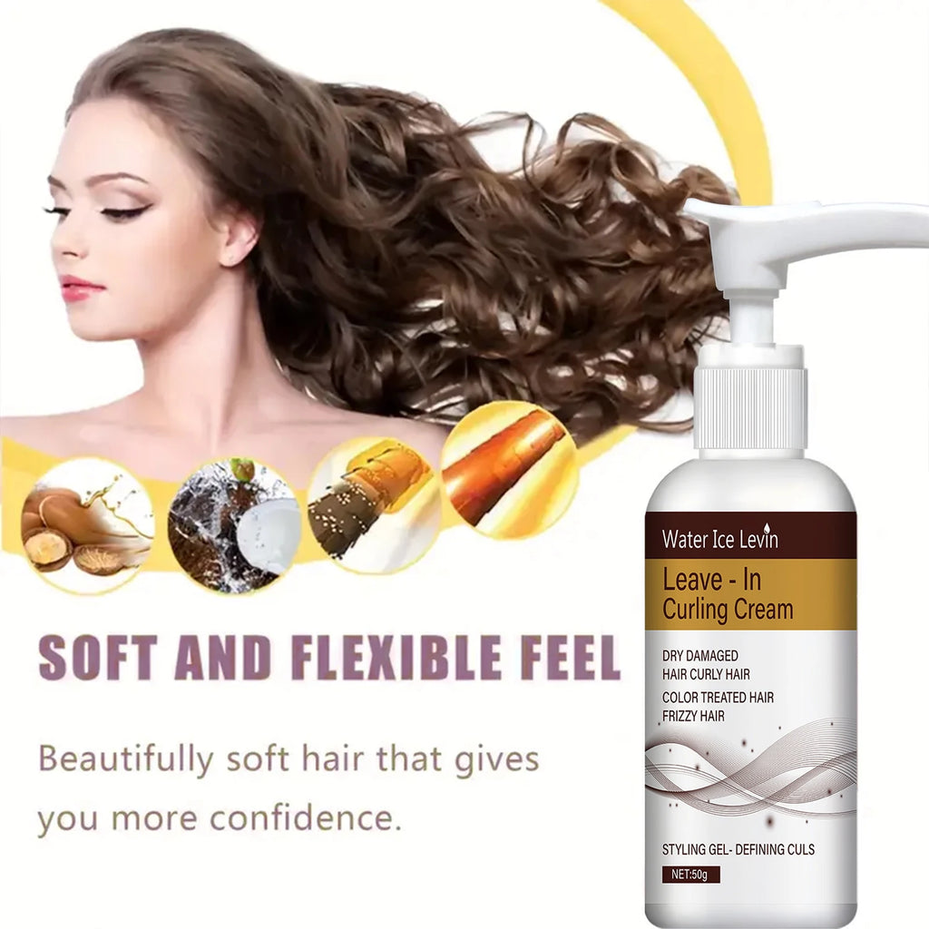 Curling Cream for Defined Curls – Frizz Control, Repair & Long-Lasting Hold (50g)