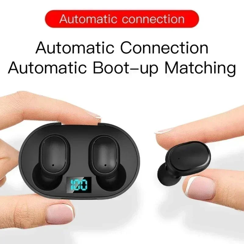 E6S TWS Wireless Earbuds – Bluetooth Noise Cancelling Earphones with Mic & Charging Case