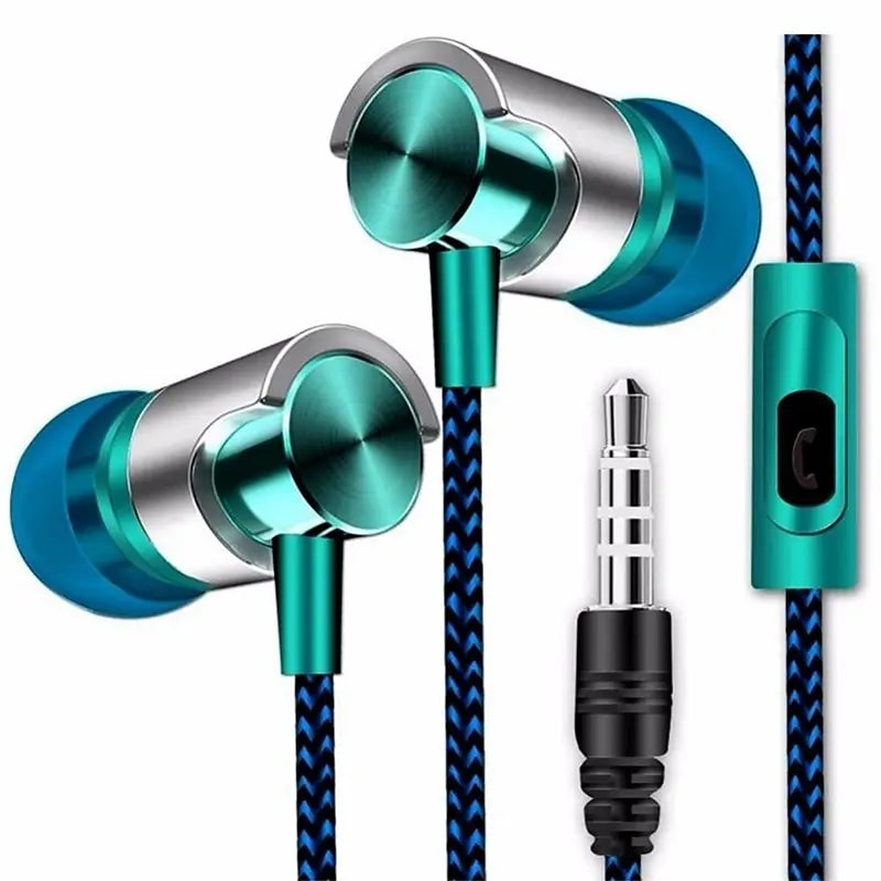 Wired In-Ear Earphones – Noise Cancelling Stereo Headphones with Ergonomic Design for Sports & Everyday Use