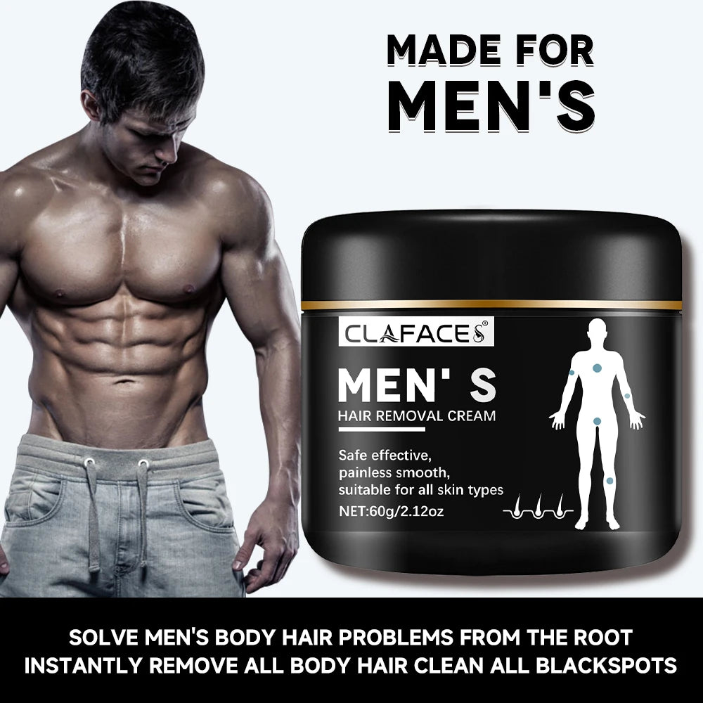 Men Painless Hair Removal Cream – Smooth Skin, Fast & Gentle Hair Removal