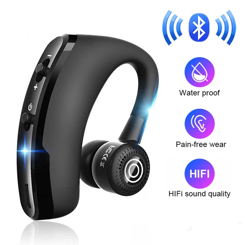 V9 Bluetooth 5.0 Wireless Earphones – Sports Headphones with HD Mic, TWS Stereo & Handsfree Calling