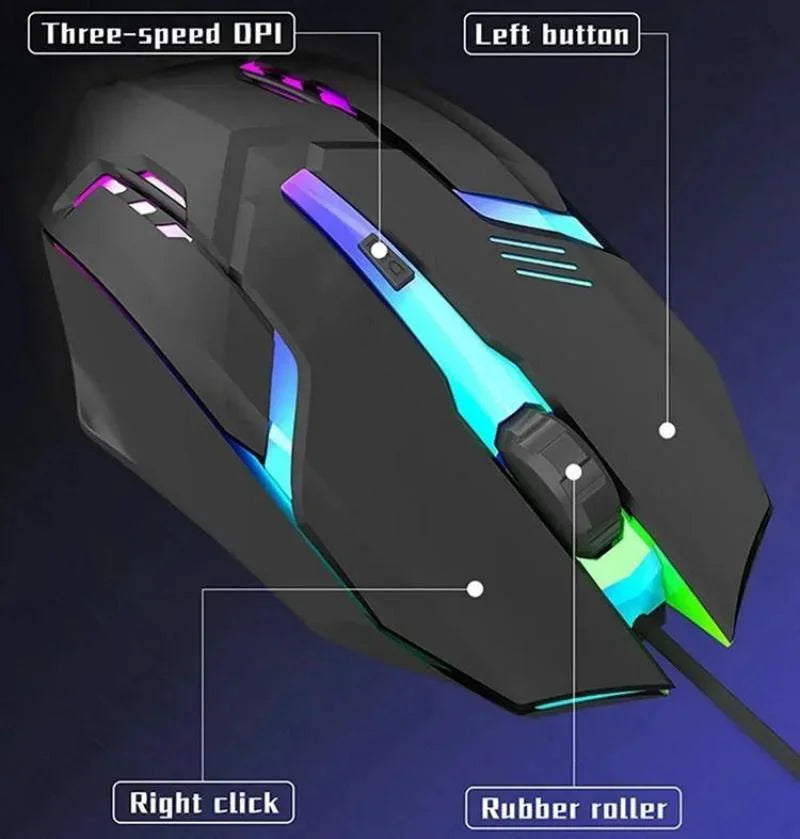 RGB Backlit Gaming Mouse for PC & Laptop