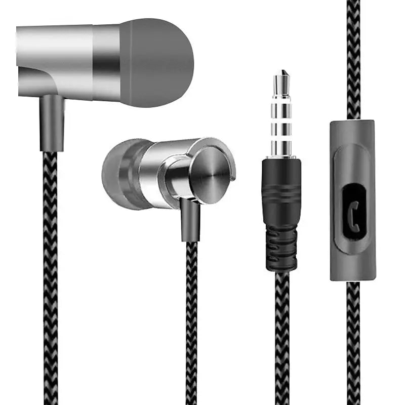Wired In-Ear Earphones – Noise Cancelling Stereo Headphones with Ergonomic Design for Sports & Everyday Use