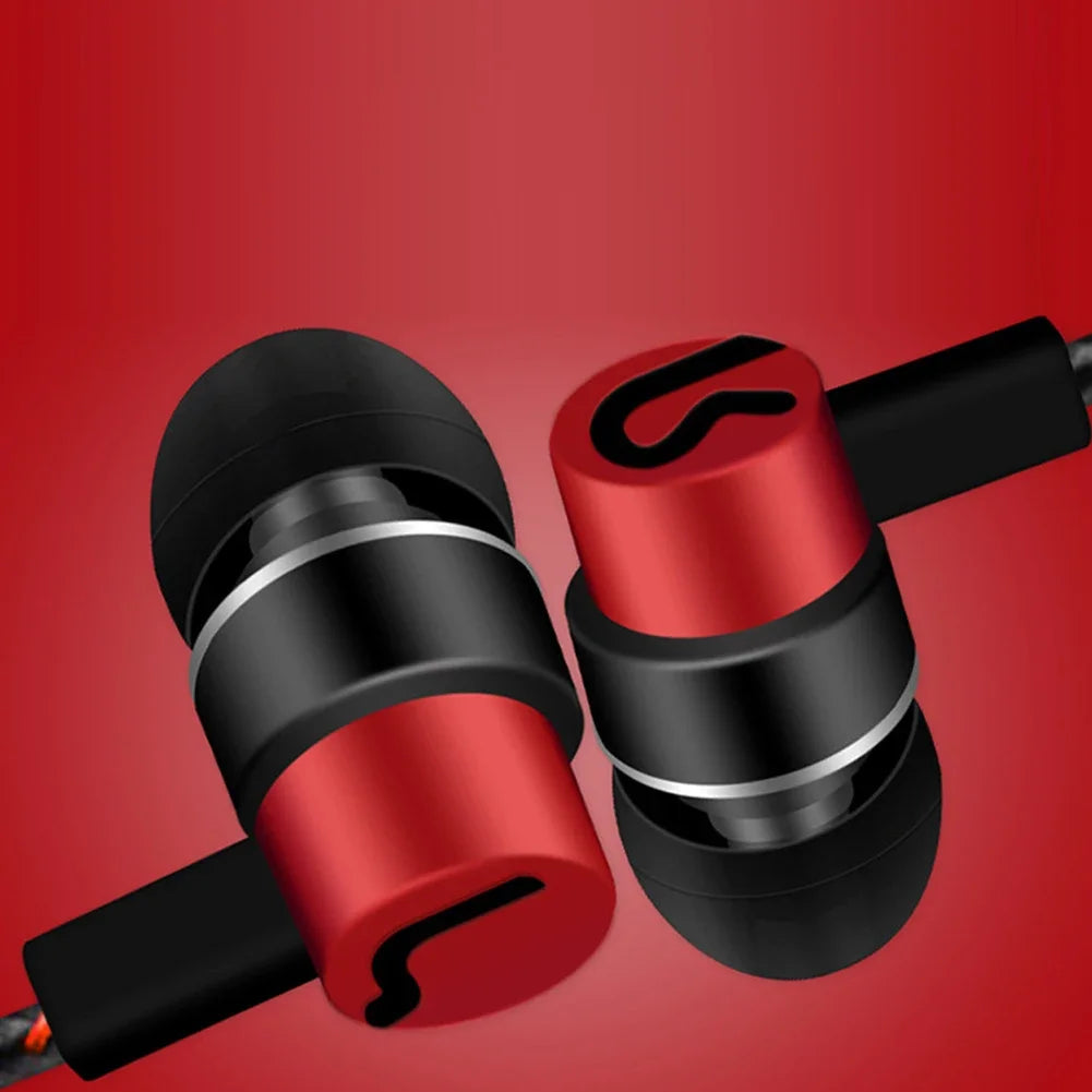 3.5mm Wired In-Ear Earphones – Bass Stereo Headphones with Noise Cancelling for Mobile