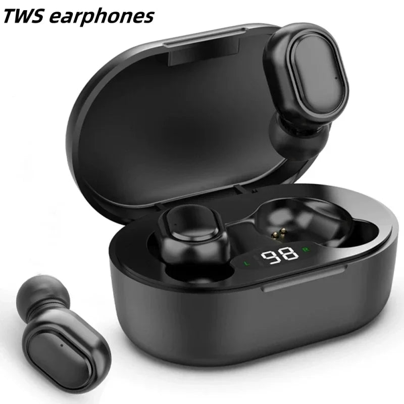 E6S TWS Wireless Earbuds – Bluetooth Noise Cancelling Earphones with Mic & Charging Case