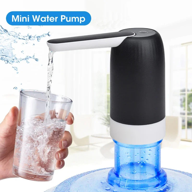Portable Water Bottle Pump with One-Touch Operation