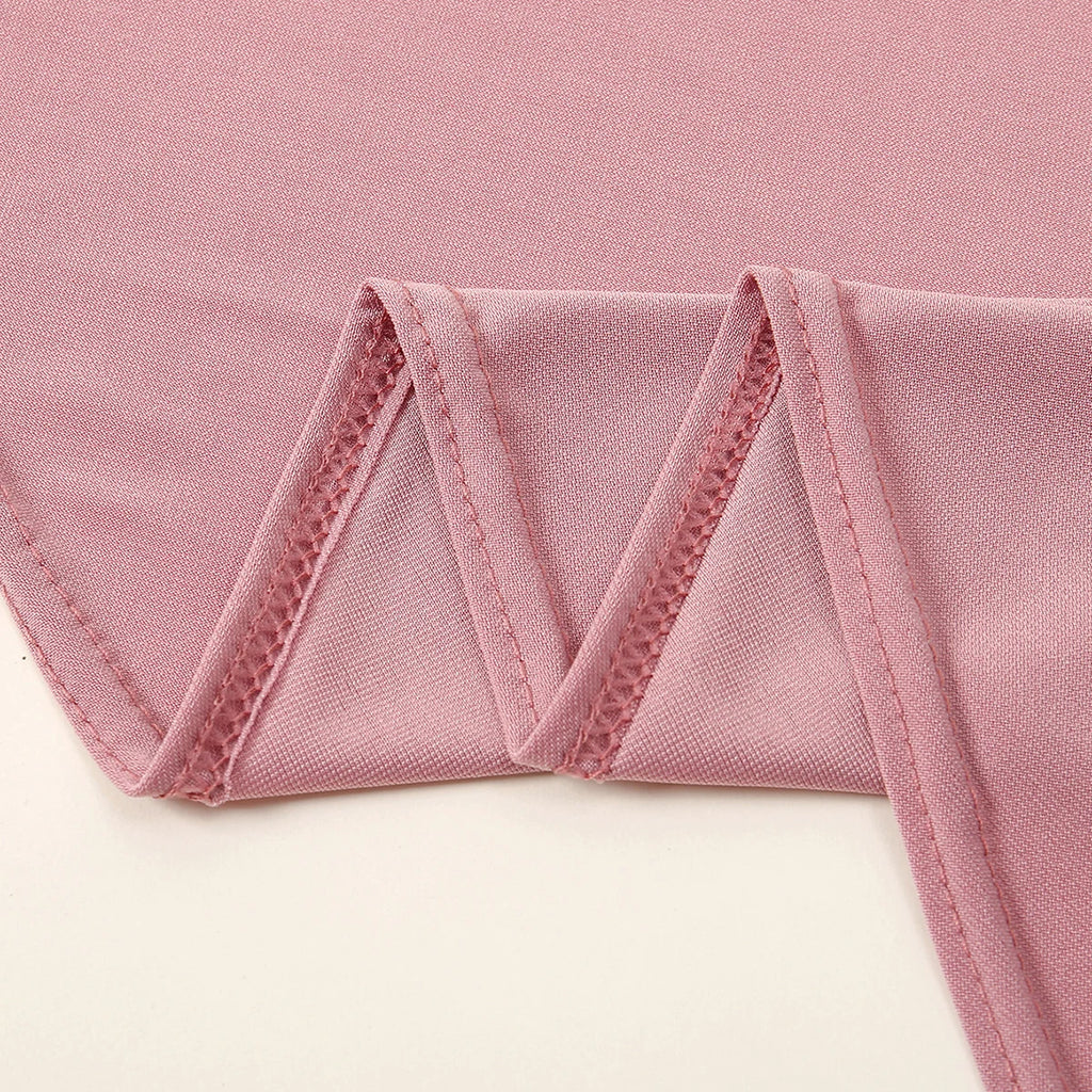 Muslim Abayas Full Cover Women Colthes Solid Color Inner Hijab Long Shawl Premium Cotton Hemp Hijab Ramadan Prayer Women Dress