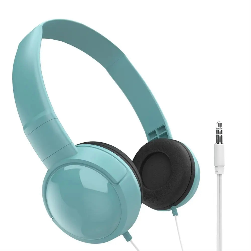 HiFi Stereo Wired Over-Ear Headphones – 3.5mm Adjustable Bass Headset for Music, Phone, Tablet & Laptop