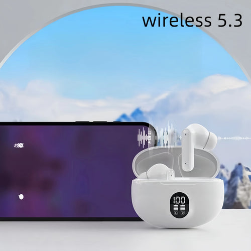 895B TWS Wireless Earbuds – Noise Cancelling Waterproof In-Ear Stereo Headphones with LED Display Charging Case
