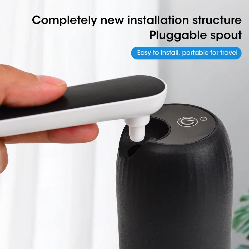 Portable Water Bottle Pump with One-Touch Operation
