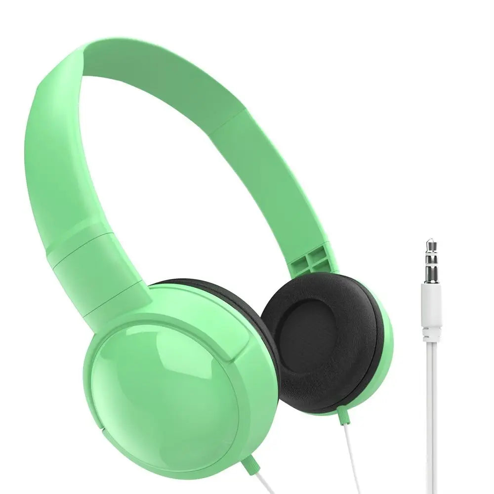 HiFi Stereo Wired Over-Ear Headphones – 3.5mm Adjustable Bass Headset for Music, Phone, Tablet & Laptop