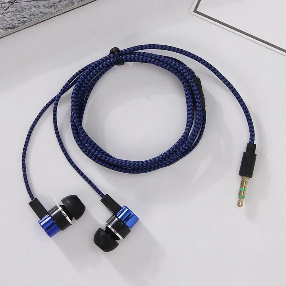 3.5mm Wired In-Ear Earphones – Bass Stereo Headphones with Noise Cancelling for Mobile