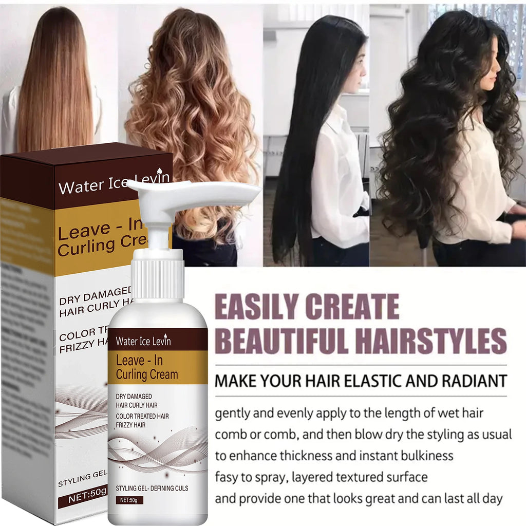 Curling Cream for Defined Curls – Frizz Control, Repair & Long-Lasting Hold (50g)