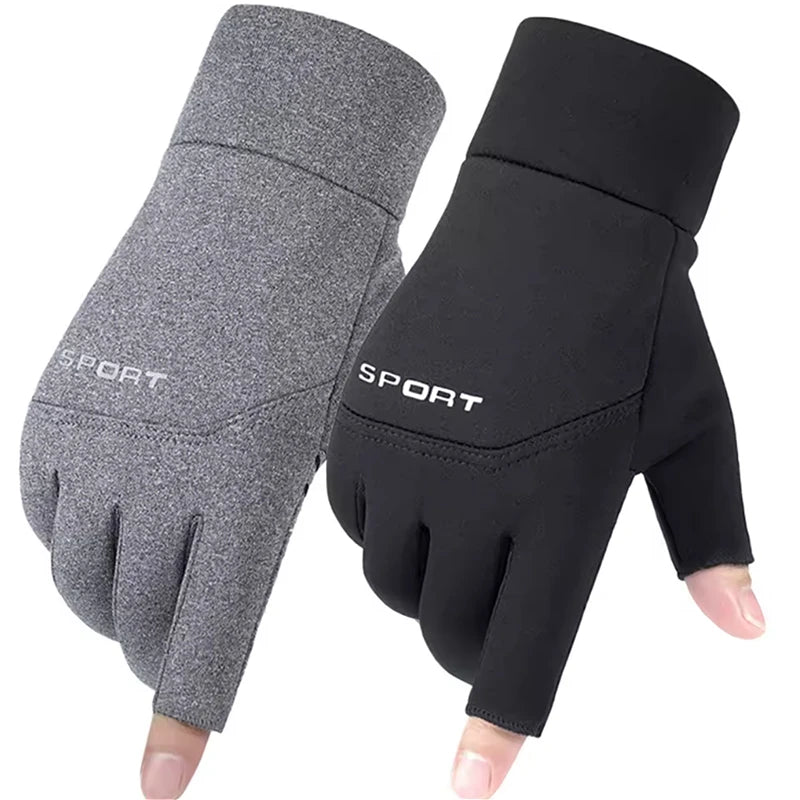 Winter Fishing & Cycling Gloves – Warm, Anti-Slip & Touchscreen Compatible