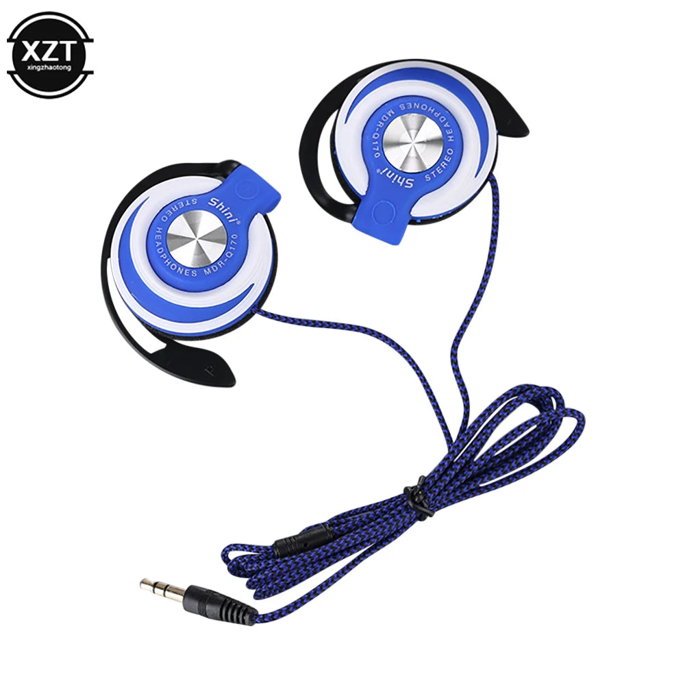 Wired Over-Ear Headphones – HIFI Deep Bass Ear Hook Headset with Noise Isolation for Music & Calls