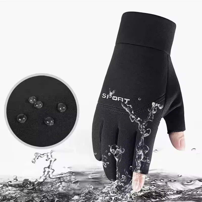 Winter Fishing & Cycling Gloves – Warm, Anti-Slip & Touchscreen Compatible