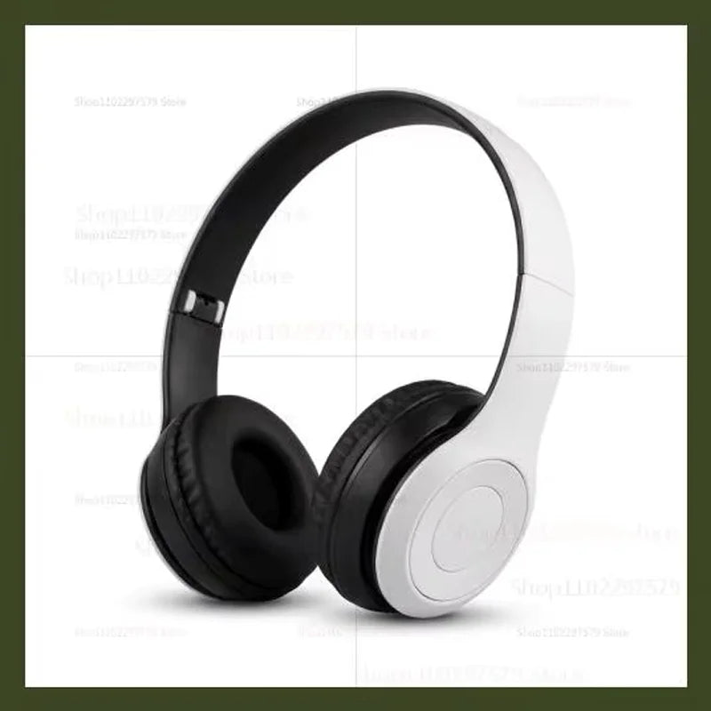 P47 Wireless Bluetooth Headphones – Foldable Head-Mounted Bass Earphones for Sports, Gaming, Gym & PC/Mobile