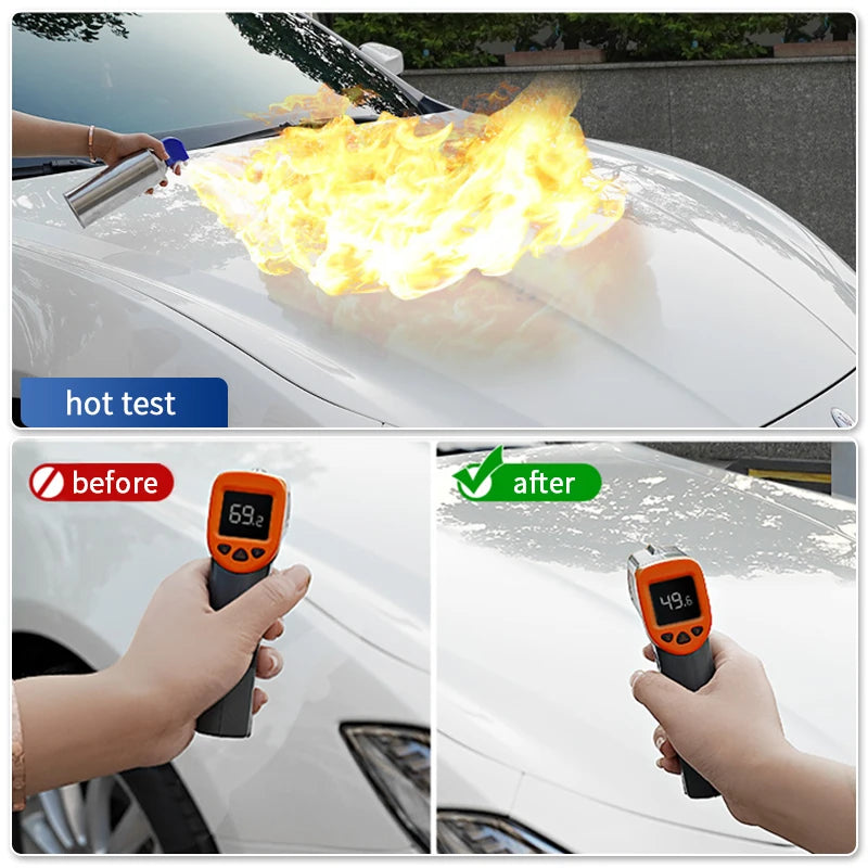 3 in 1 Ceramic Coating Spray – Quick Nano Polishing Wax for Car Paint Protection & Scratch Repair