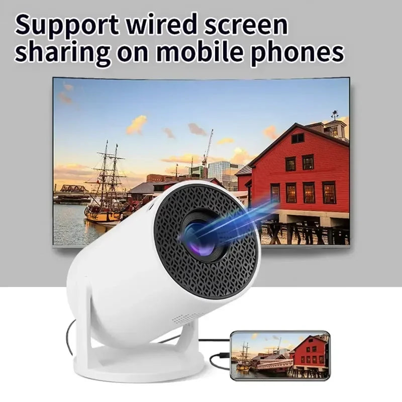 Hot Sale Mini HY300 Smart Projector Android 13 OS Native 1080P 4K Supported Auto WiFi 6 BT5.0 Portable Home Theater Projector