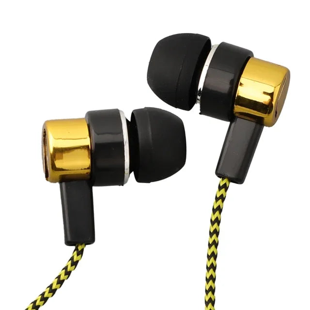 3.5mm Wired In-Ear Earphones – Bass Stereo Headphones with Noise Cancelling for Mobile