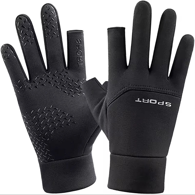 Winter Fishing & Cycling Gloves – Warm, Anti-Slip & Touchscreen Compatible
