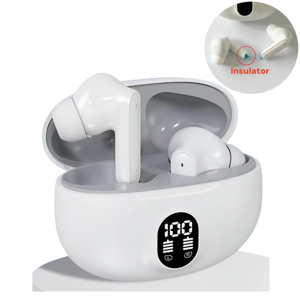 895B TWS Wireless Earbuds – Noise Cancelling Waterproof In-Ear Stereo Headphones with LED Display Charging Case