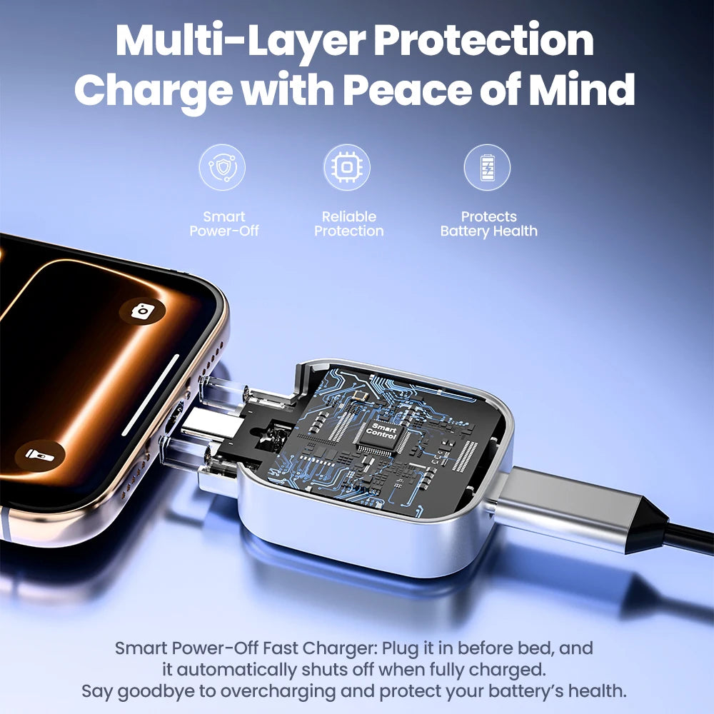 140W Fast Charger – Intelligent Power Cut-Off Technology