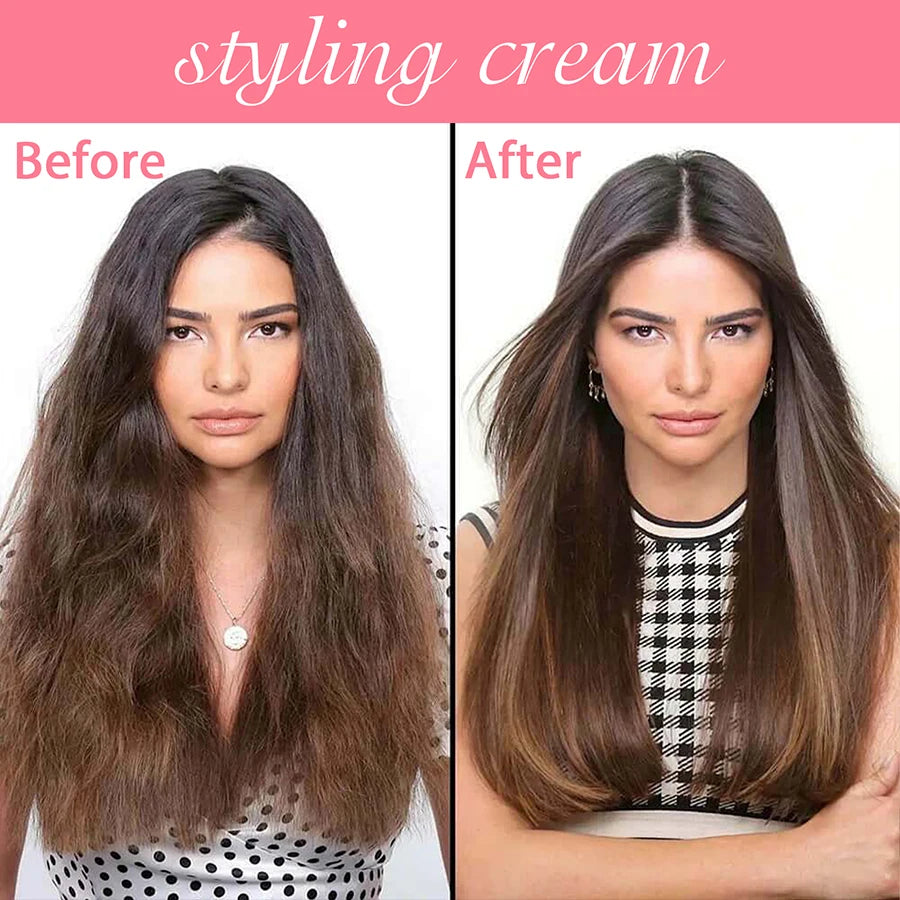 3-in-1 Curl & Styling Cream – Anti-Frizz, Shine & Defined Curls Leave-In Conditioner