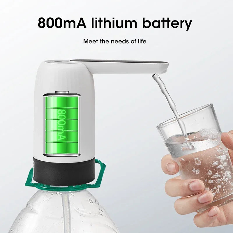 Portable Water Bottle Pump with One-Touch Operation