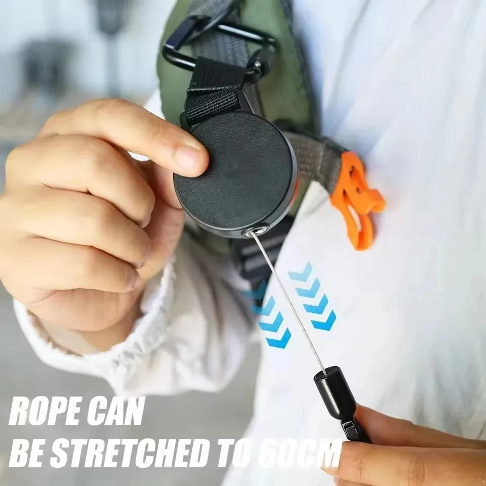 Retractable Anti-Theft Phone Lanyard with Carabiner